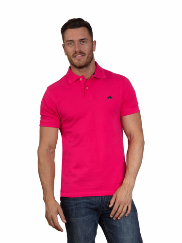 Big & Tall - Signature Polo Shirt - Vivid Pink - Pink