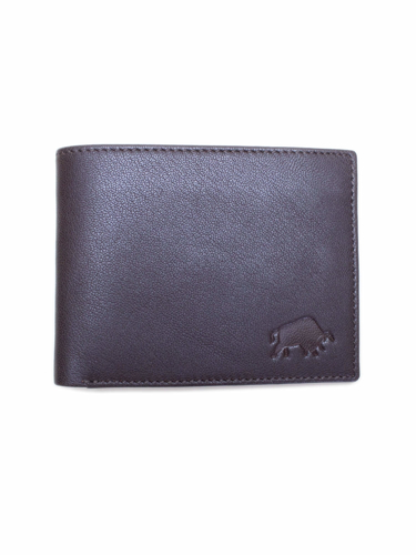 Leather Card Wallet - Brown - Brown