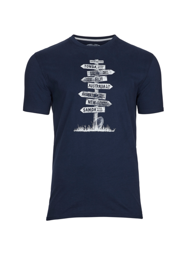 Big & Tall Sign Post T-Shirt - Navy - Navy