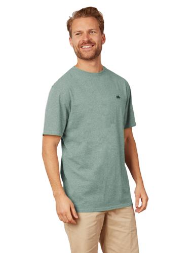 Big & Tall Organic Signature T-Shirt - Green Marl - Green Marl