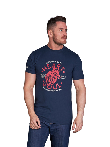 Big & Tall Heart & Soul T-Shirt - Navy - Navy