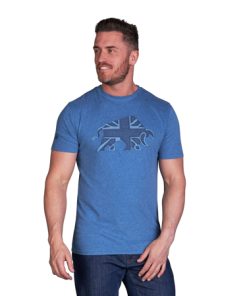 Big & Tall Denim Bull T-Shirt - Denim Blue - Denim Blue